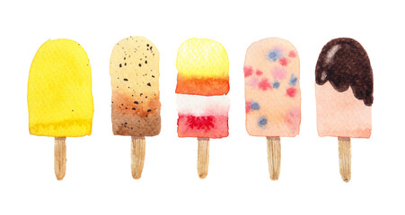 ice cream isolated on white background