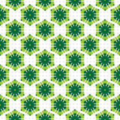 Seamless pattern with green leaves