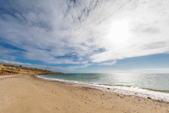 Australia, South Australia, Port Willunga, Clouds over Port Willunga Beach