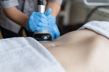 Anticellulite and anti fat therapy for woman. Cavitation. Anti-aging and therapeutic procedures....