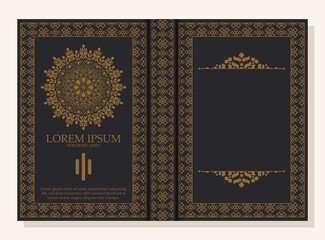 Ornamental book cover design
