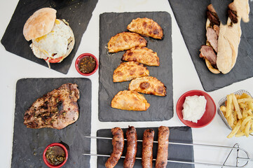 a mediterranean food healthy composed design delivery just eats uber deliveroo	
