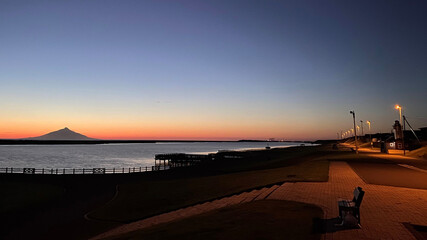 sunset at the pier