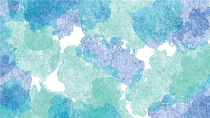 Fototapeta na wymiar blue and green abstract watercolor painting splash background vector