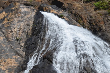 waterfalls at Goa in India 