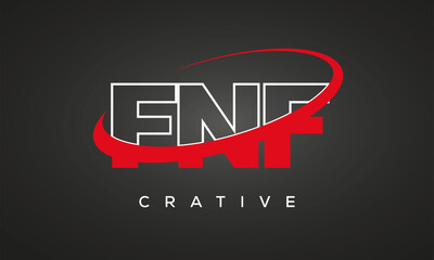 FNF letters creative technology logo design