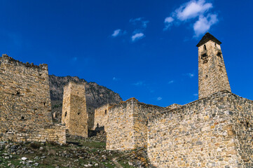 Obraz premium An abandoned medieval town.