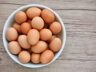 신선한 갈색계란, 음식, 요리재료