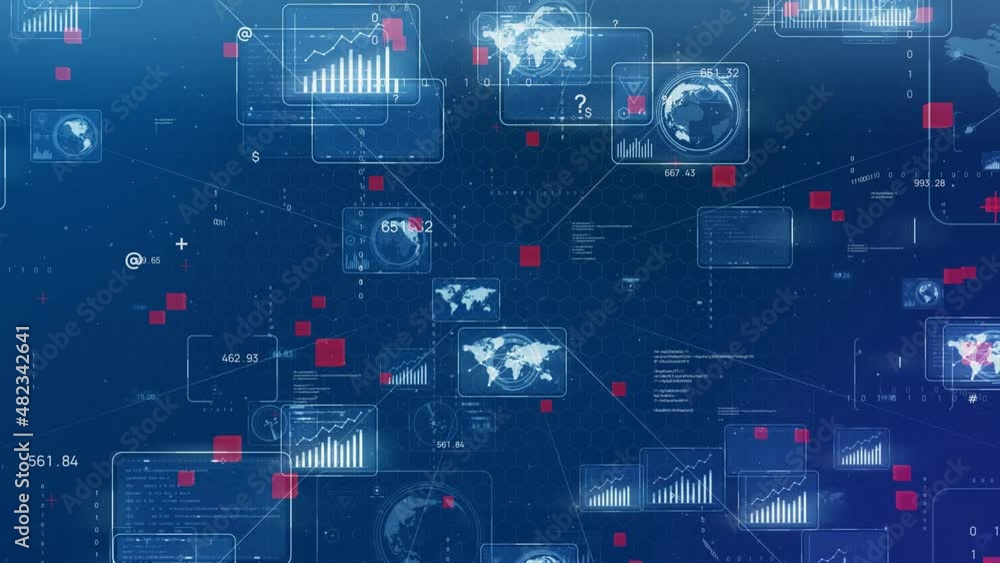 Poster digital transformation concept. futuristic technology. abstract background.