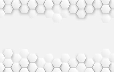 Hexagon background. Abstract gray hexagonal shape template. Honeycomb wallpaper.Vector.