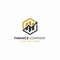Fototapeta premium accounting financial logo, Financial Advisors logo design vector