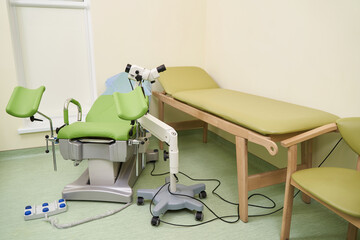 Focused photo on equipment being in medical center