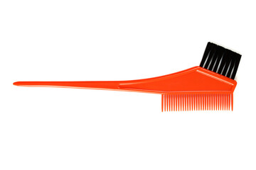 hair dye brush isolated on a white background. Beauty salon tool
