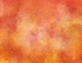 Abstract art background light yellow and golden colors. Watercolor painting on canvas with soft orange gradient. Fragment of artwork on paper with amber pattern. Texture backdrop.