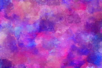 Beautiful paper textured vintage purple abstract watercolor painted illustration for retro aquarelle card design. Ink effect grungy violet gradient water color artistic brush paint stain background