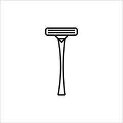 razor icon, vector, illustration, 10 eps