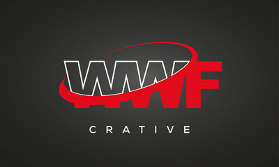 WWF letters creative technology logo design