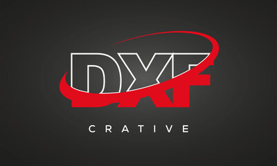 DXF letters creative technology logo design