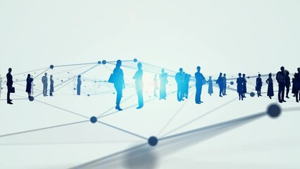 Business network concept. Human resources. Management strategy.