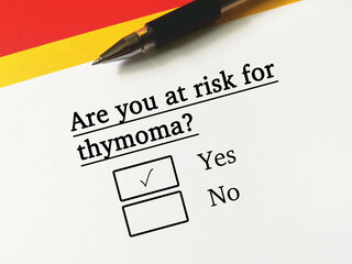 Fototapeta premium Questions about cancer risk