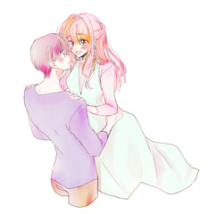 幸せそうな男女カップル