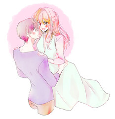 幸せそうな男女カップル