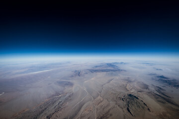 Skyscape aus dem Cockpit aufgenommen 