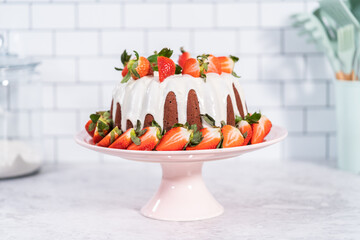 Red velvet bundt cake