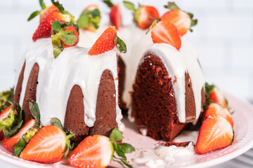 Red velvet bundt cake