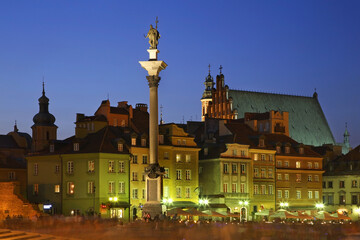 Castle square in Warsaw. Poland