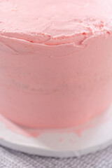 Mermaid themed 3 layer vanilla cake