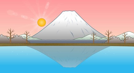 富士山の見える風景