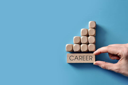 Image of the career ladder. Career growth