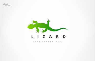 Lizard logo vector animal reptiles