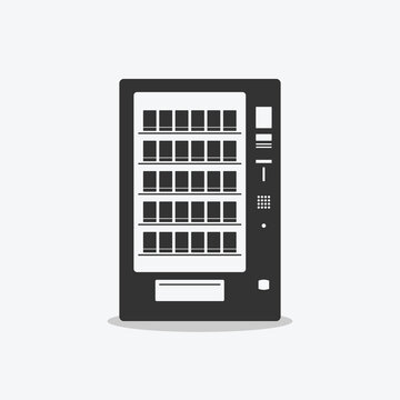 recommend clip art: Vending machine icon flat design vector illustration.