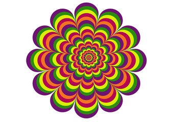 Full color flowers shape background for decoration