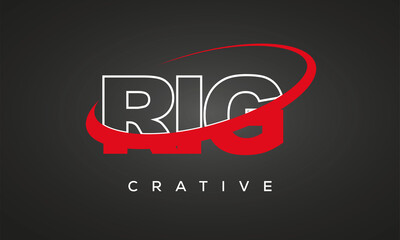 RIG letters creative technology logo design