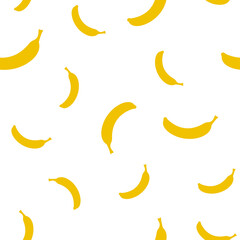 Obraz na płótnie Canvas Seamless background or pattern of bananas. Print for clothes. Packaging templates