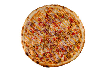 pizza isolated on white