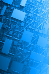 decorative fractal 3d design, background pattern for modern wallpaper, technology and meta verse concept