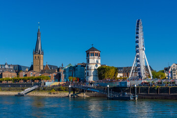 Dusseldorf on Rhein river