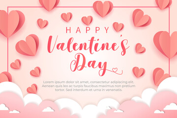 valentine day greeting card background template