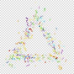 Color serpentine carnival red spiral ribbon curly