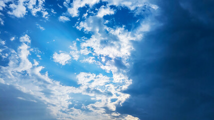 Scenic shot of beautiful cloudscape against the blue sky