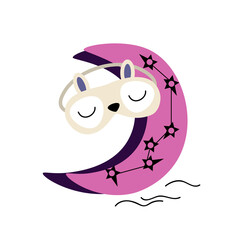 sleep mask vector design.