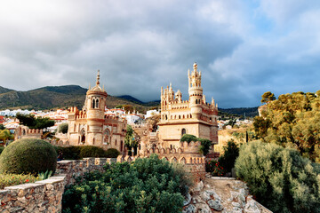 Obraz premium Colomares Monument Castle, dedicated to Christopher Columbus. Benalmadena Malaga Spain.