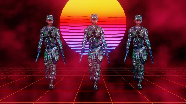 Jane's Soldiers - Mission Accomplished. 3D Render