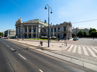 the Burgtheater, Ringstrasse, Vienna, Austria, Europe