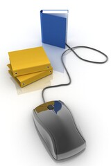 books,computer mouse