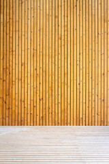 New wood plank wall